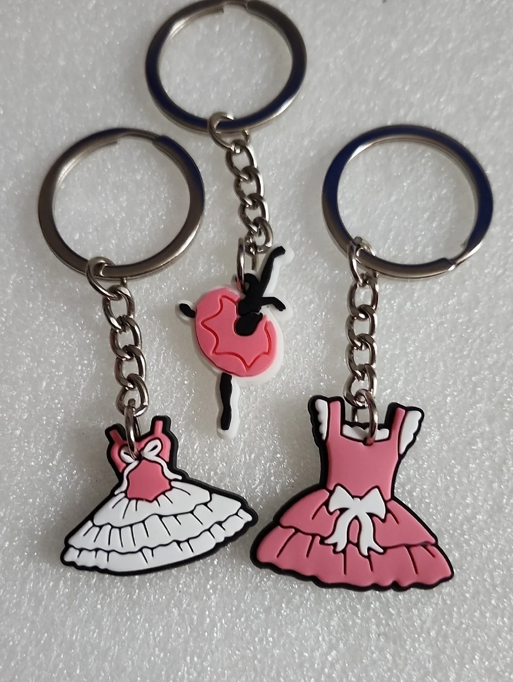 Pink Ballerina Dress & Tutu Keychain Set